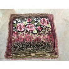 Mor Tırtıl El Işi Oyalı Yazma,eşarp Çeyizlik Hediyelik