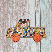 Etkinlikkutusu Araba Cam Mozaik Sanat Seti Kendin Yap Dıy Mozaik Çocuk Etkinlik Hobi ve Sanat Seti