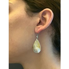 Gönülden Tasarım Sedef Midye Kadın Küpe 3x2 cm