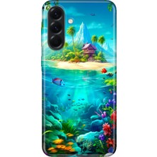 Senada Samsung Galaxy A57 (SM-A576B) Uyumlu Kılıf Desenli Baskılı Tpu Rubber Kapak Island