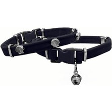 Sb Shopping Kadife Boyun Tasması Midyeli 20-32 cm Siyah