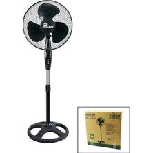 Go İthalat 16 Inç Ev Tipi Ayaklı Vantilatör 45W - 90 Derece - 3 Pls Pervane - 3 Kademe Hız  MTR-F150 (5468)