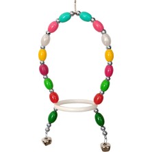 Sb Shopping Renkli Boncuklu Oval Papağan Salıncağı 13-22 cm Renkli