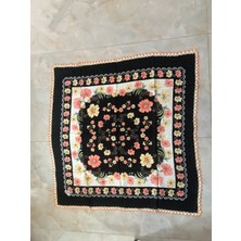 Mor Tırtıl El Işi Oyalı Yazma,eşarp Çeyizlik Hediyelik