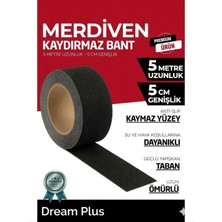 Dream Plus Merdiven Zemin Kaydırmaz Bant Kendinden Yapışkanlı Zemin Bandı 5 Metre 5 cm