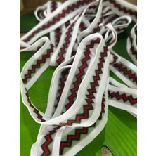 Gönülden Tasarım Zigzag Desenli Şerit Dikiş Giyim Aksesaurı En 3 cm 1metre