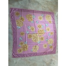 Mor Tırtıl El Işi Oyalı Yazma,eşarp Çeyizlik Hediyelik