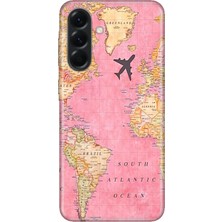 Adasena Samsung Galaxy A57 (SM-A576B) Uyumlu Kılıf Desenli Baskılı Tpu Rubber Kapak Map