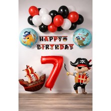 Korsan Temalı Doğum Günü  Parti Kutlama Seti