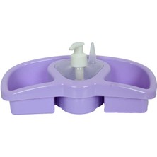 Sb Shopping Plastik Bulaşık Seti Sabunluk Karışık Renk Kutulu ZP-218