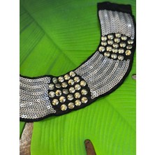 Gönülden Tasarım Otantik Işleme Yaka Dikiş Aplike 37X7 cm