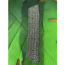 Gönülden Tasarım Boncuk Işleme Tasarım Aplike Dikiş Aksesuarı 23X4 cm