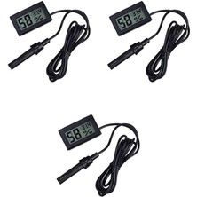 Balkan Grup 3 Adet Dijital Ekran Sıcaklık ve Nem Ölçer - Termometre Higrometre Kuluçka