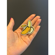 Gönülden Tasarım 6x5 cm Ütü Ile Yapışan Muz Arma Dikiş Aplike