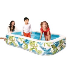 Intex Tropikal Desenli Aile Havuzu - 229X52X48 cm - Dev Boy Bahçe & Teras