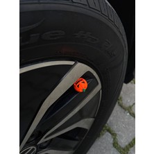 Oto Araç Sibop Kapağı 4'lü Set Figür Balkabağı Özel Tasarım Araba Motor