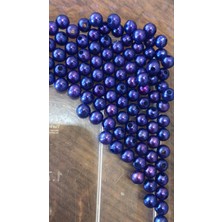 Gönülden Tasarım 110 Adet 1 cm Mor Delikli Boncuk