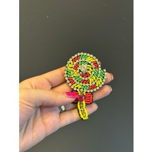 Gönülden Tasarım Noncuk Taş Işleme Rüzgar Gülü Arma Dikiş Aplike 8x6 cm