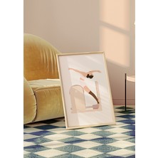 Des Vu Print Reformer Pilates Posteri, Pilates Posteri, Çerçevesiz Pilates Posteri