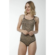 HMD Leopar Desenli Çıtçıtlı Body