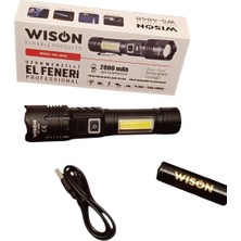 Wison Uzun Menzilli Güçlü Şarjlı El Feneri 15 W/ 1500 Lümen