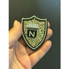 Gönülden Tasarım 6x4 cm Ütü Ile Yapışan Taşlı Arma Dikiş Aplike
