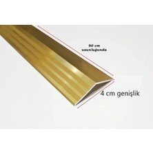 Geylani Yapı Market Alüminyum Kapı Eşik Seviye Profili Kot Farkı Yükseklik Profili Kapı Eşik Çıtası Sarı Renk 90CM