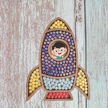 Roket Cam Mozaik Sanat Seti Kendin Yap Dıy Mozaik Tablo Çocuk Etkinlik Hobi ve Sanat Seti