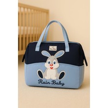 Rain Baby Bebek Bakım Çantası Tavşan Desenli Anne Bebek Çantası
