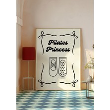 Des Vu Print Pilates Princess, Pilates Temalı Çerçevesiz Poster, Pilates Posteri