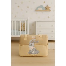 Rain Baby Anne Bebek Bakım Çantası Kapitone Tavşan Desenli Anne Bebek Çantası