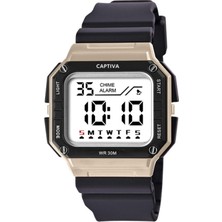 Captiva Digital 3 Atm Suya Dayanıklı Işık+Alarm+Kronometre+Takvimli Çoçuk Kol Saati Cp.yn.26.m1