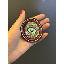 Gönülden Tasarım Çap 4 cm Ütü Ile Yapışan Taşlı Göz Arma