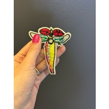 Gönülden Tasarım Zirkon Taş Işleme Nakışlı Yusufcuk Arma Dikiş Aplike 8x7 cm