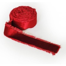 Alesta Home Kırmızı Püsküllü Kadife Hediye Kurdelesi 4x450 cm KRDL001