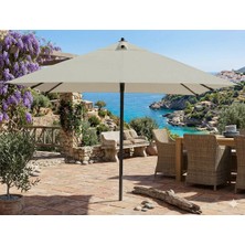 Form Outdoor Alubrella Güneş Şemsiyesi Krem Kumaş Antrasit Iskelet