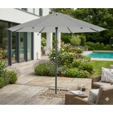 Form Outdoor Alubrella Güneş Şemsiyesi Krem Kumaş Antrasit Iskelet
