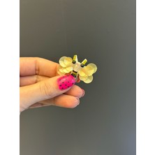 Gönülden Tasarım 4x3 cm Pul Payet Kanatlı Arı Arma Dikiş Aplike