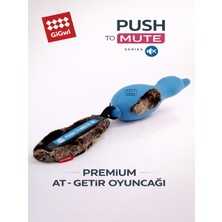 GiGwi Push To Mute Serisi At - Getir Köpek Oyuncağı - Sesli & Sessiz - Orta & Büyük Irk