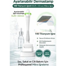 Kitchen Beauty Ayarlanabilir Dermastamp 140 Titanyum Iğneli (0.25–3.0 Mm) Mikro Iğne