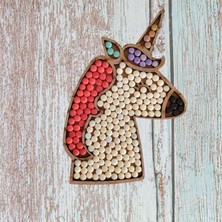 Cam Mozaik Sanat Seti Kendin Yap Dıy Mozaik Unicorn Tablo Çocuk Etkinlik Hobi ve Sanat Seti