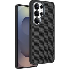 Keephone Samsung Galaxy S26 Ultra Kılıf Magsafe Şarj Özellikli Marcus Aramid Karbon Fiber Kevlar Kapak