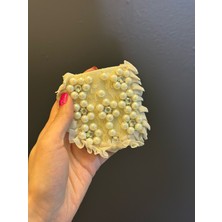Gönülden Tasarım Inci ve Zirkon Taş Işleme Cep Arma Dikiş Aksesuarı 10X9 cm