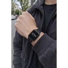 Sonsuzsaat Siyah Silikon Kordonlu LED Dokunmatik Unisex Kol Saati Spor Modern Unisex Kol Saati Yeni Trend Model