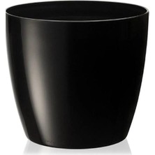 2 Adet Yakut Parlak Dekoratif Plastik Çiçek Masa Saksısı 4,4 Litre Iç & Dış Mekan Saksı Seti