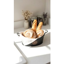 Home GreyfurtArt Mat Siyah Metal Ekmeklik Bread Sunum Ekmek Sepeti Restoran Ev Tipi Ekmek Servis Kabı