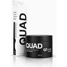 Quad Q1S Matt Look Hair Paste + Mucizevi Tarak | Doğal Mat Görünüm ve Hacim – Unisex 100 ml