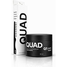 Quad Q1 Mat Saç Pastası Wax Seti 50 ml + Mucizevi Tarak Unisex Güçlü Tutuş