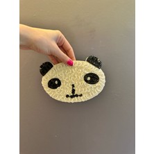 Gönülden Tasarım 17X13 cm Boncuk Işleme Panda Arma Dikiş Aplike