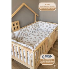 Yasetex Tasarım Montessori ve Beşik Için 4 Kenar Koruma Seti Koala Desen Pamuk Poplin Kumaş